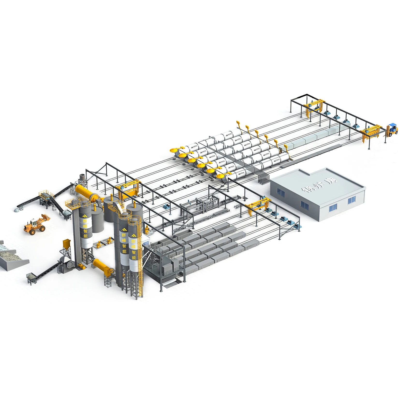 
Autoclaved Aerated Concrete AAC block machine Plant AAC Block manufacturers AAC Block Production Line 