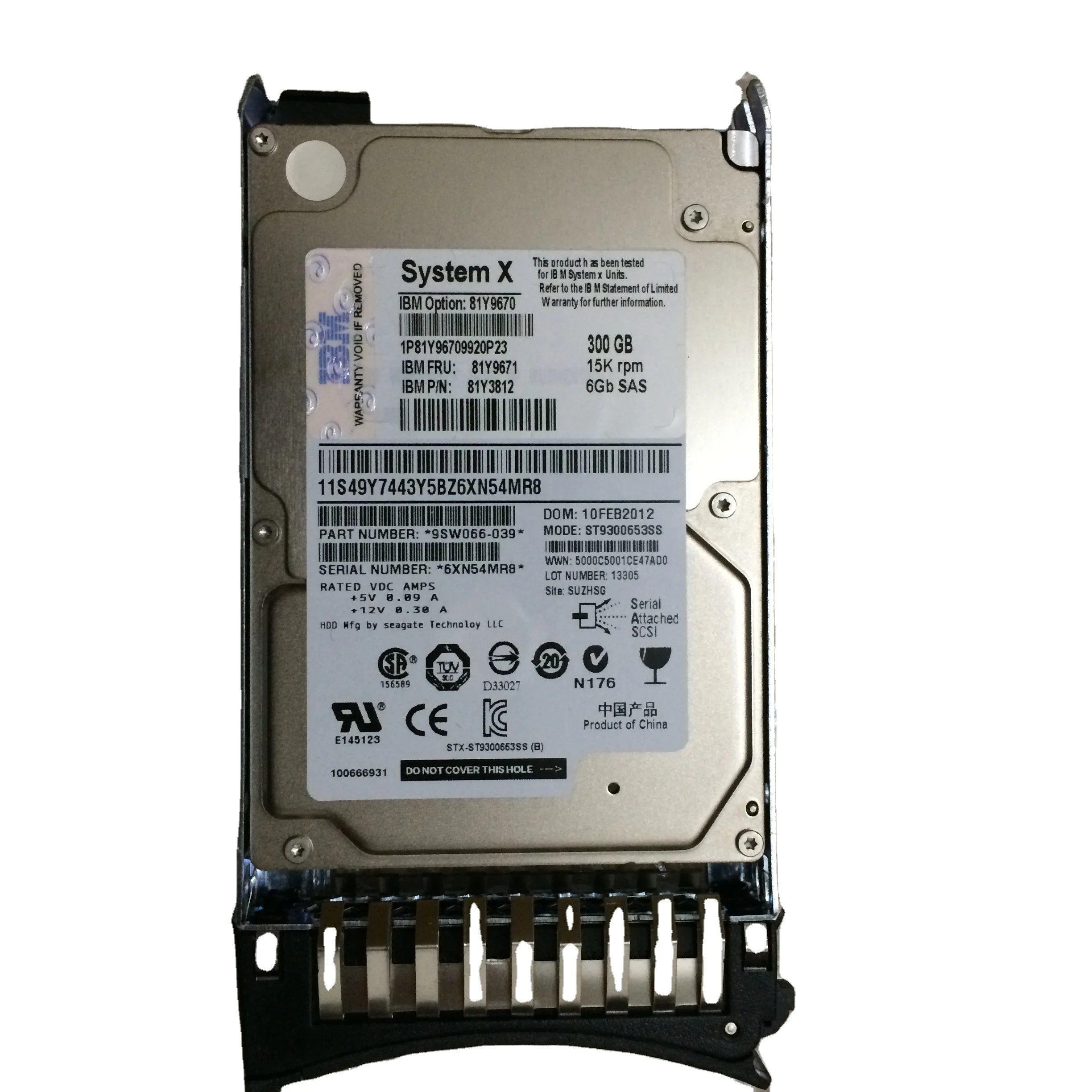 Stock 7XB7A00024 300GB Hard Disc 1000rpm Sas 12G 2.5inch Internal Hot swap Hard Disk Drive For Lenovo