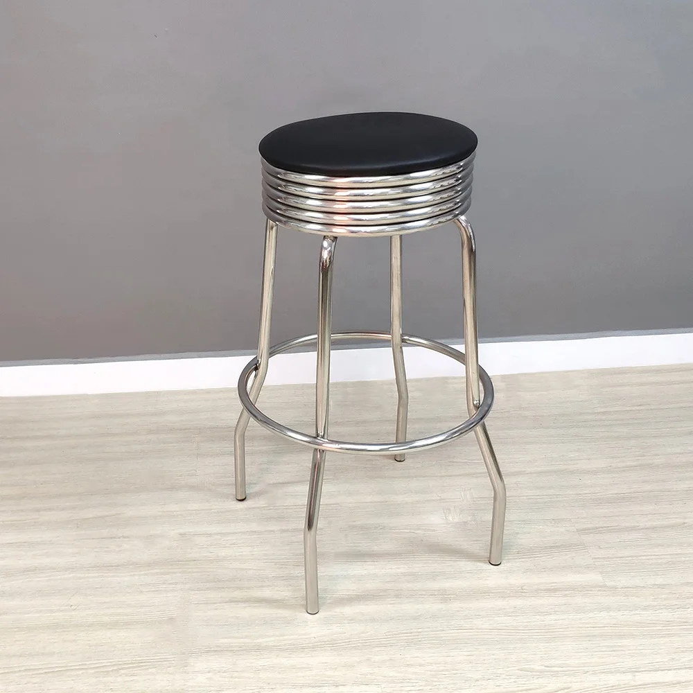 (SP-BS427) Diner Bar Stool - Vintage Restaurant American 50s Style Stools for Sale