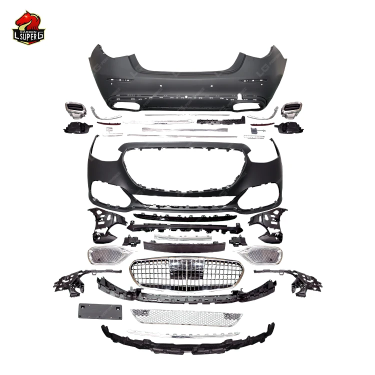 M Style Bodykit Car Bumpers For BENZ S Class  W223 Grilles Autoparts Rear Diffuser Tips