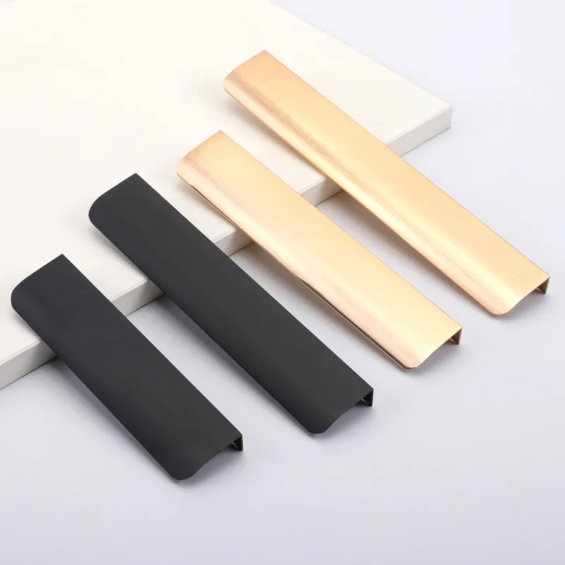 Hoone Hot Sales Conceal Hidden Aluminum Alloy Recessed Long Drawer Door Cabinet Furniture Handle