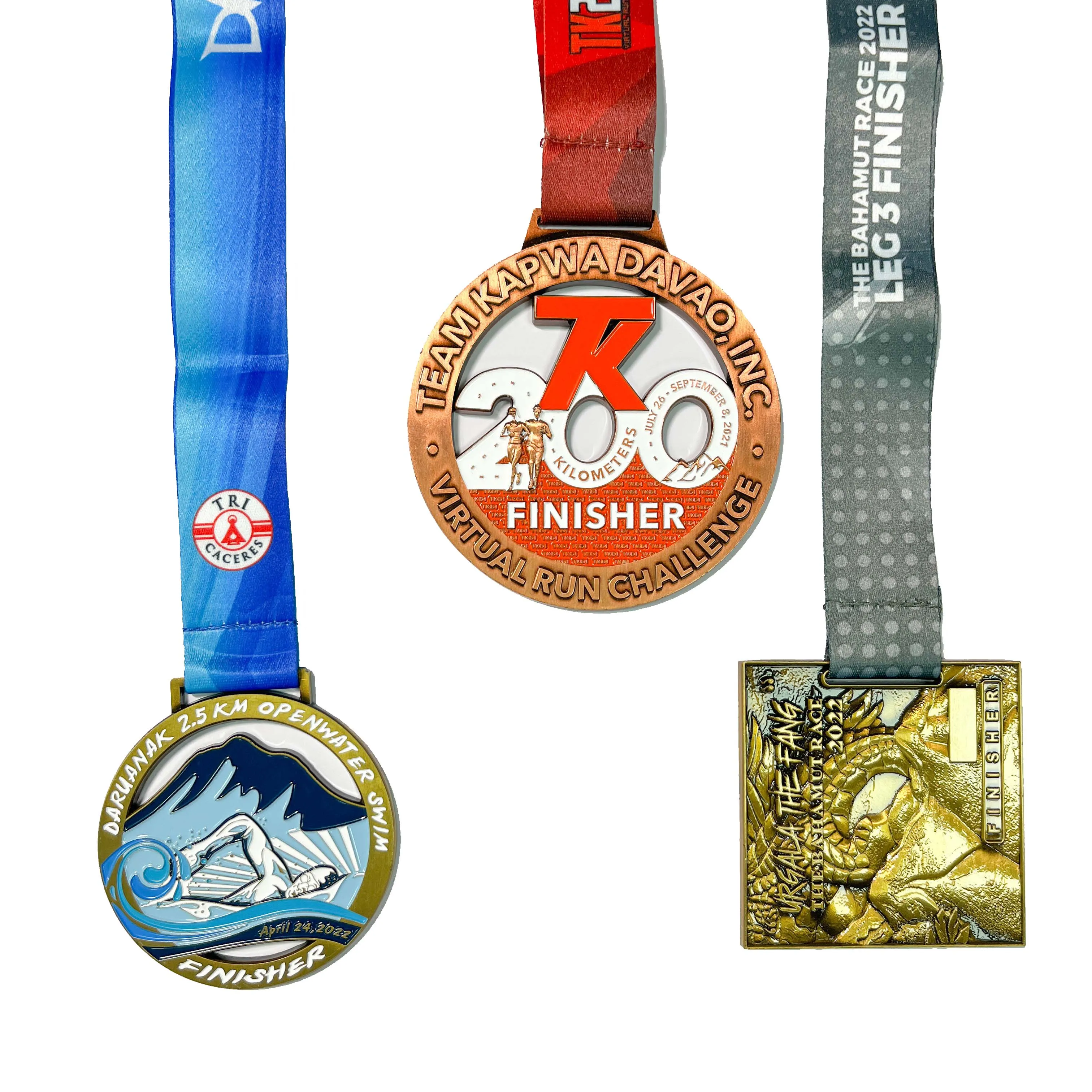 Customized Winners Runner Football Soccer Gold Blank Design Sports Metal Custom Medals And Ribbons Trophies Medallas Medal