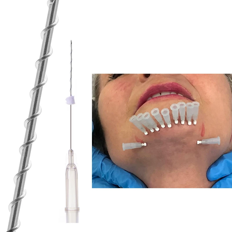 Best selling products pcl thread mono screw 30G 25mm 38mm sharp needle beauty facial lifting mono thread for face