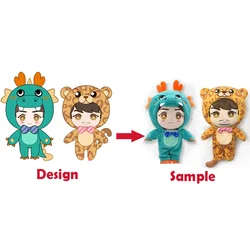 New Fashion Lovely Stand Up Custom Small Plush Dolls Custom Korean Star Doll Kpop Plush Idol Doll