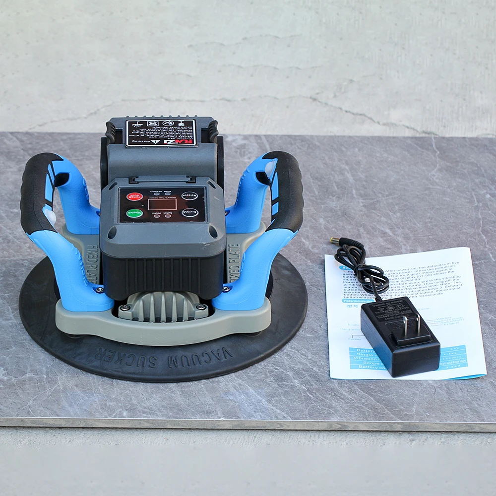RAIZI FatBoy Handheld Automatic Tile Vibration Tool Machine with 270 mm Vibrating Suction Cup for Tiles