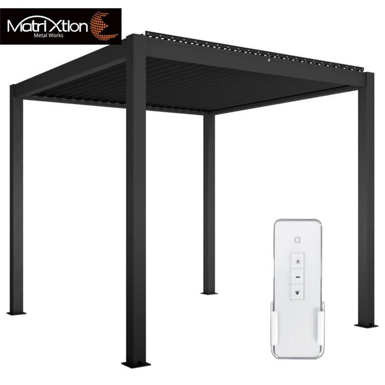 Modern Luxury Pergola Systems louvre gazebo aluminium bioclimatic pergolas