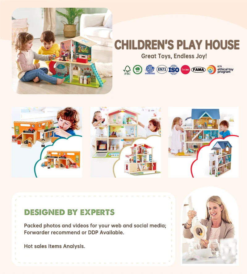 Littleroom Miniature Dollhouse Wooden Diy Furniture miniatures accessories Set Wholesale doll house for Children