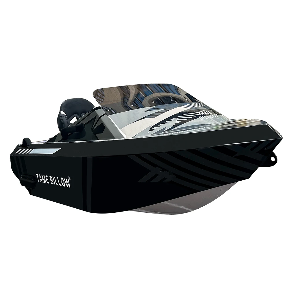 Double-Layer Fiber Glass Electric Kart Boat with Optional Tail Wing Blue Big LCD Display GPS