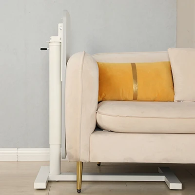 Над кроватью медицинской помощи медицинский Регулируемый складной пневматические тележка ноутбука c в форме приставной столик с колесами для дивана