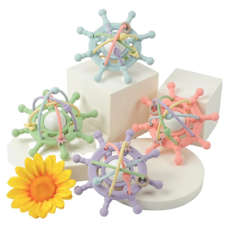 ES-Pro Food-Grade Platinum Silicone Stacking Toys BPA-Free Soft Space-Type Educational Baby Toys Gift Idea
