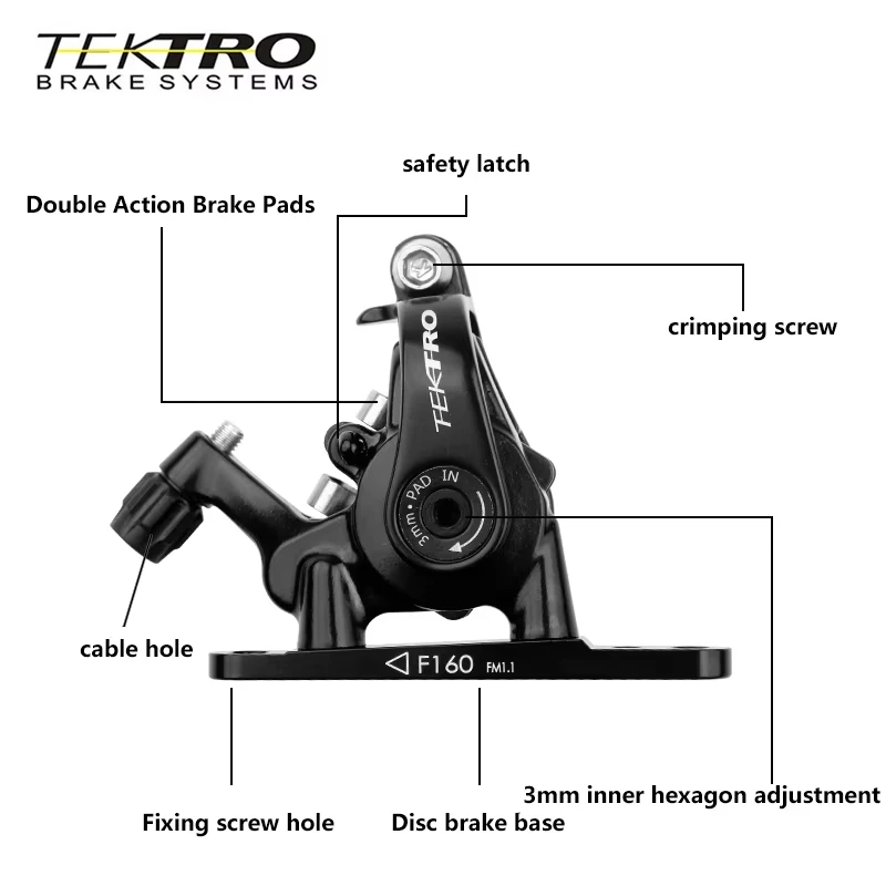 TEKTRO MD-C550 Line pull Dual Piston Caliper Front/Rear Aluminum Alloy Disc Brakes Bicycle Accessories  Road Bike Disc Brake