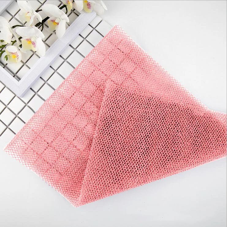 Colorful Nylon Wash Net Exfoliating Back Long Scrubber Body Bathing Sponge New Shower African Net Sponge