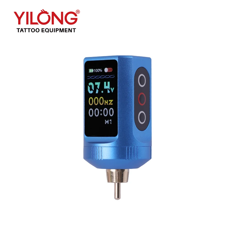 Аккумулятор портативный источник питания татуировки беспроводной заряд цифровой большой экран