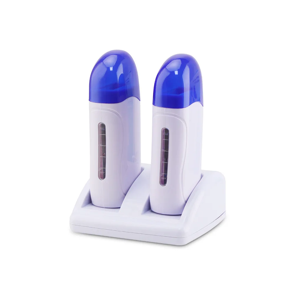 80W 200cc Handheld Portable Waxing Machine Instrument Beeswax Hair Removal Appliances Depilatory Double Roll Wax Heater