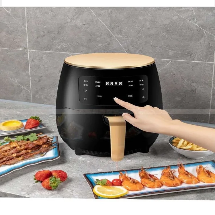 Оптовая продажа с фабрики домашняя кухня 1400 Вт 4.5L цифровой аэрофритюрница для приготовления блюд без мачин ZG-D01 безмасляный светодиодный сенсорный экран скороварка воздух