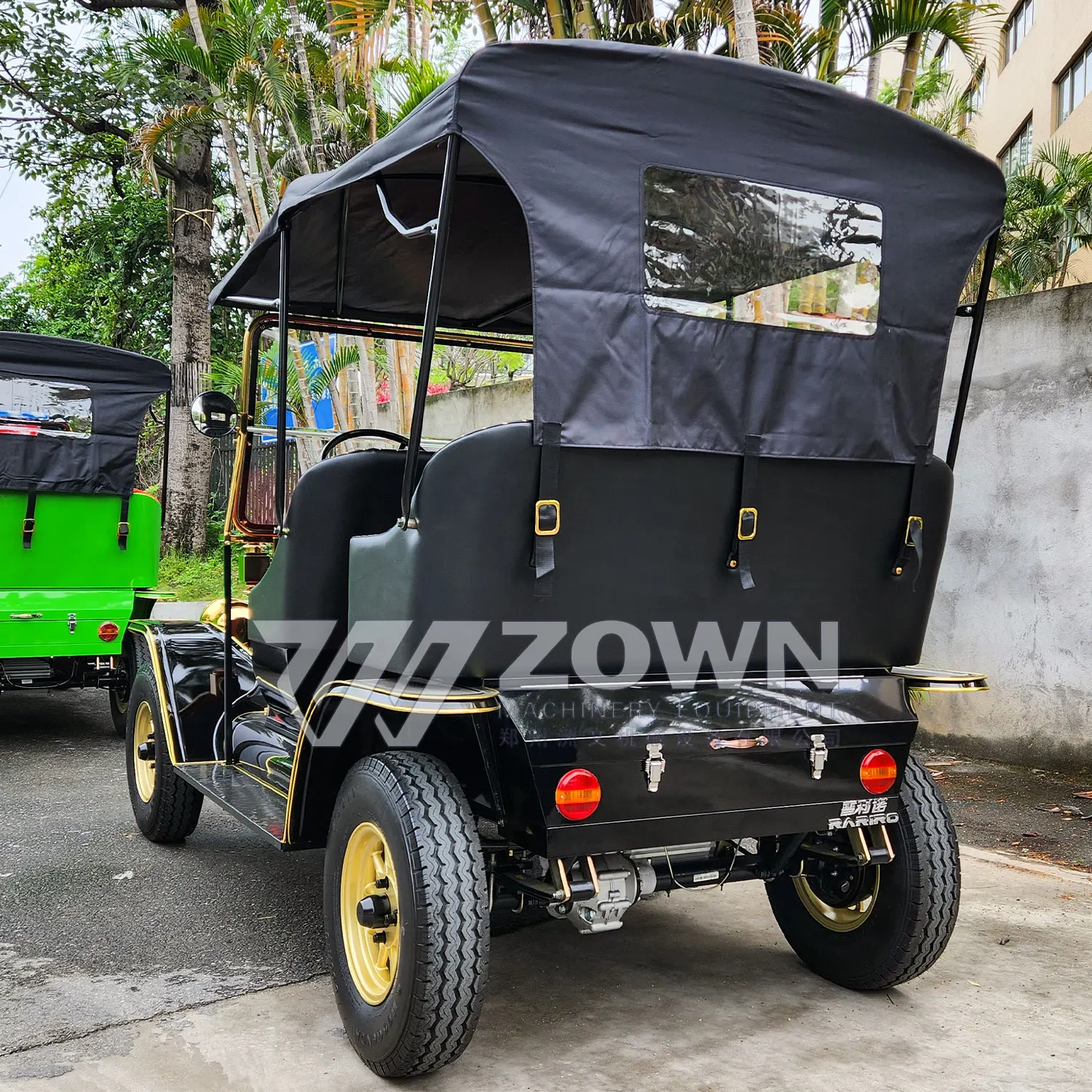 Retro car Black elegant classic car