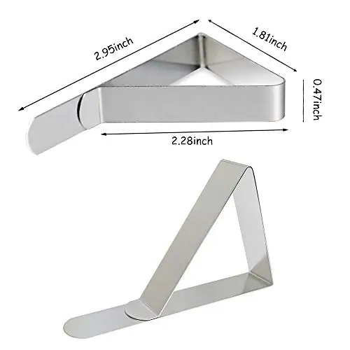 Металлические бытовые треугольные скатерть зажимы для декоративных деталей стола