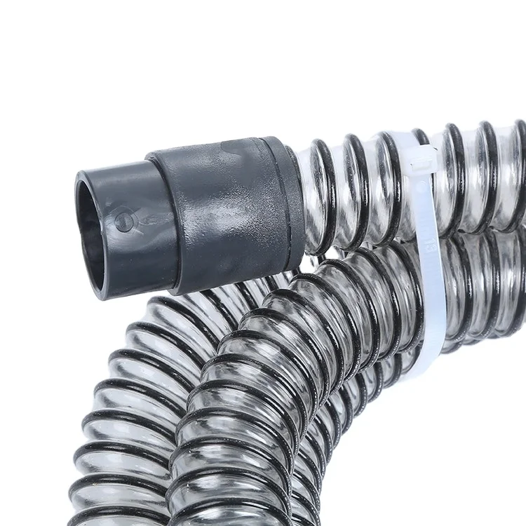 High Quality UV Resistant Flexible Plastic Transparent Black Hose PVC Steel Wire Suction Hose For Hookah Pipe