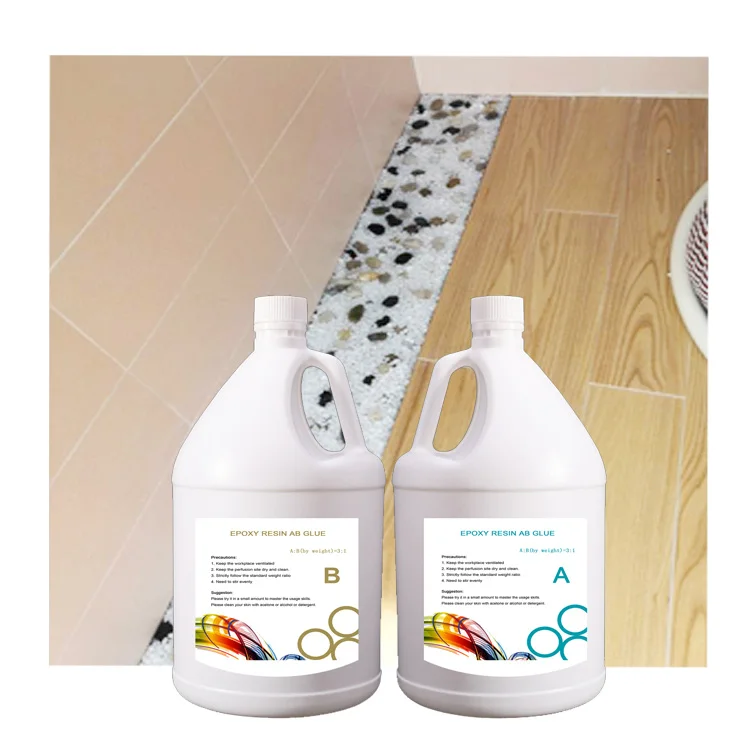 Low Price Transparent 100% Clear Epoxi 3D Marble Floor Image Home Coating Epoxy Resin and Hardener