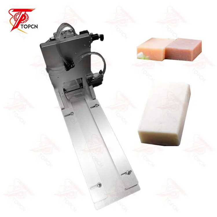 High Quality Stainless Steel Pneumatic Strip Soap Cutter Round Square Slices Desktop Bar Soap Cutting Machine