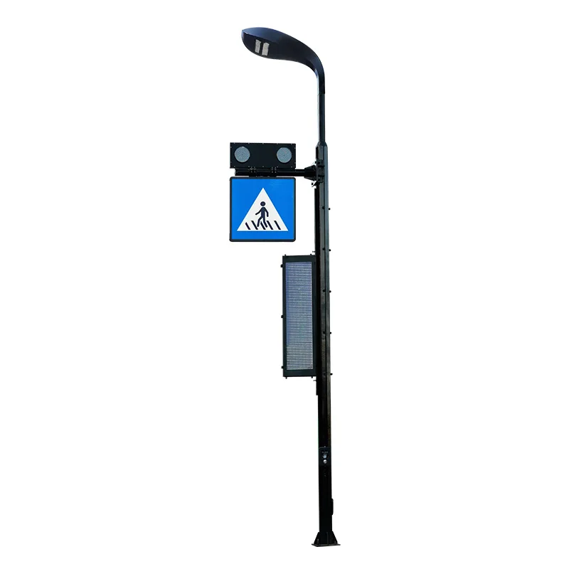 Traffic street light system Intelligent Pedestrian Crossing System With Smart Street Light Back-Lit Fully Lit Sign