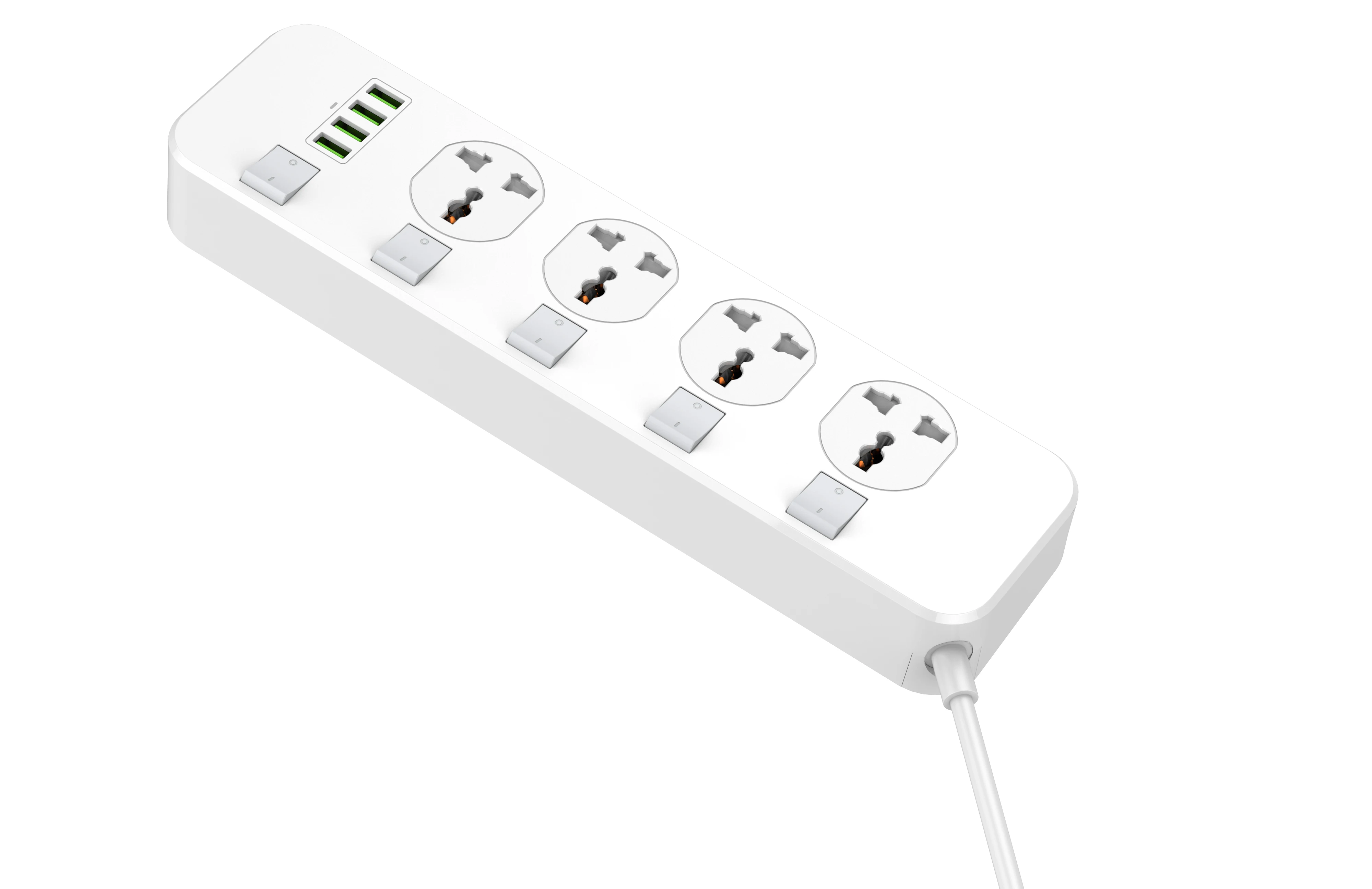  2020 Новое поступление LDNIO 4USB 5 Выходная защита от перенапряжения полоса питания с индивидуальным переключателем Великобритании/ЕС/Австралии/США вилка 110-250