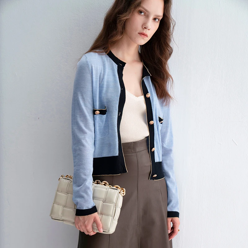 Тонкий Модный шерстяной кардиган, женское платье с круглым вырезом и длинным рукавом женские кардиганы и свитера, разноцветная подходящая обувь на сверхвысоком каблуке