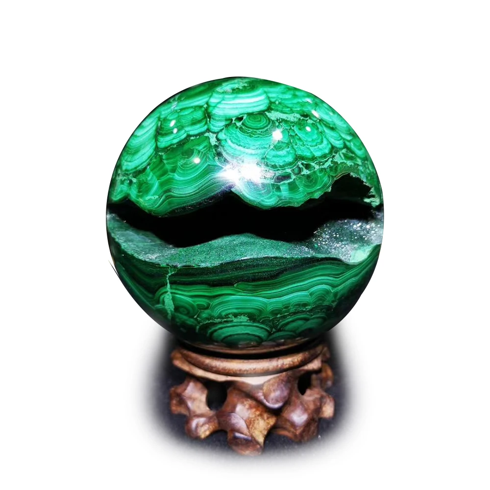 
Customized Bases Wholesale Home Decoration Semi Precious Pure Natural Prices Green Malachite 