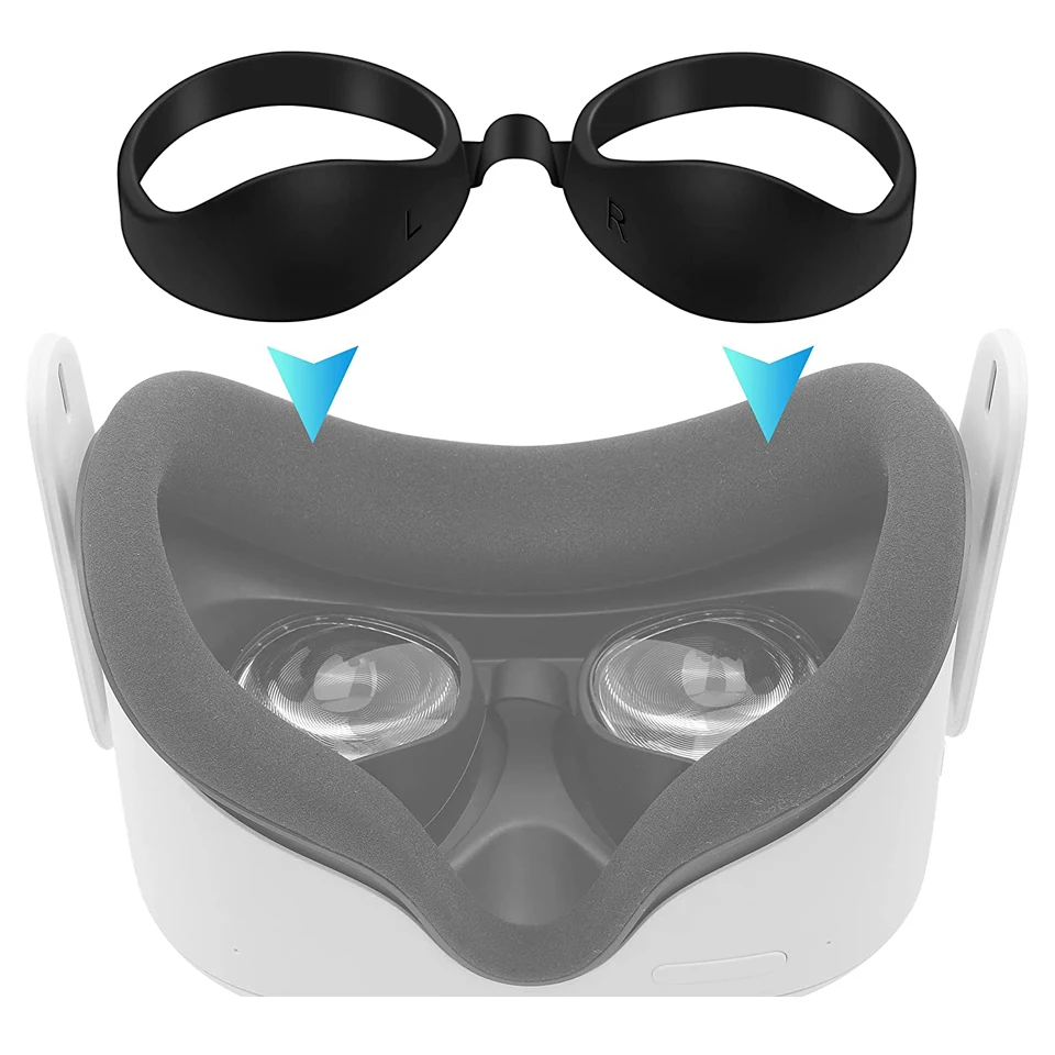 Лидер продаж Amazon, крышка блокиратора света для объектива VR Oculus Quest 2, крышка для утечки света QUEST 2, аксессуары для защиты от пыли VR