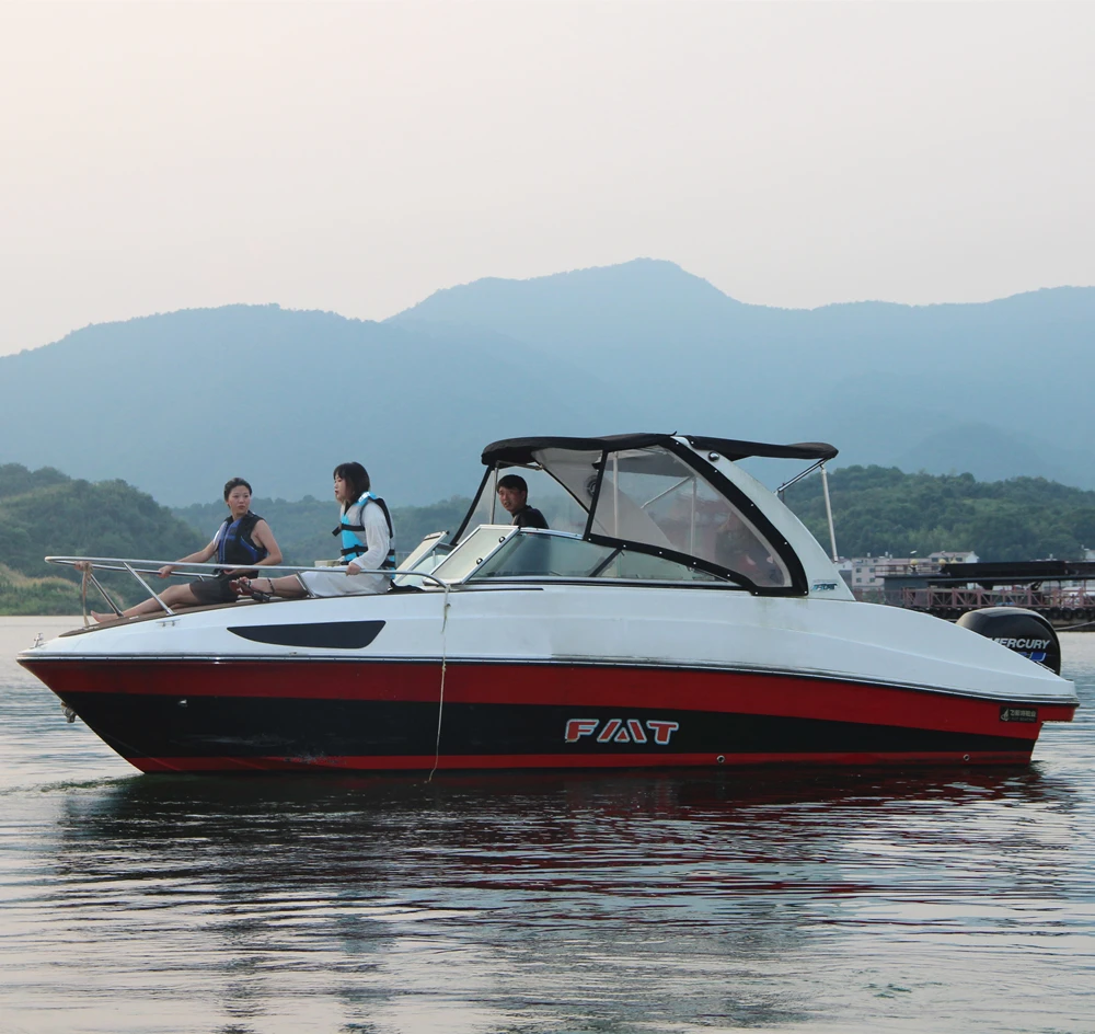 7.3m 24ft Half Cabin Luxury Yacht with Stern Drive Engine 220hp