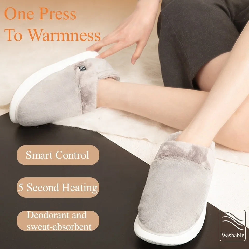 2023 High Quality Designer Womens Heated Casual Shoes Foot Warmer OEM Winter Smart Heating Shoes for Women