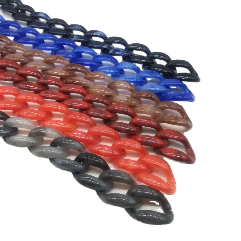 wholesale bag shoulder acrylic chain strap purse plastic chain for handbag