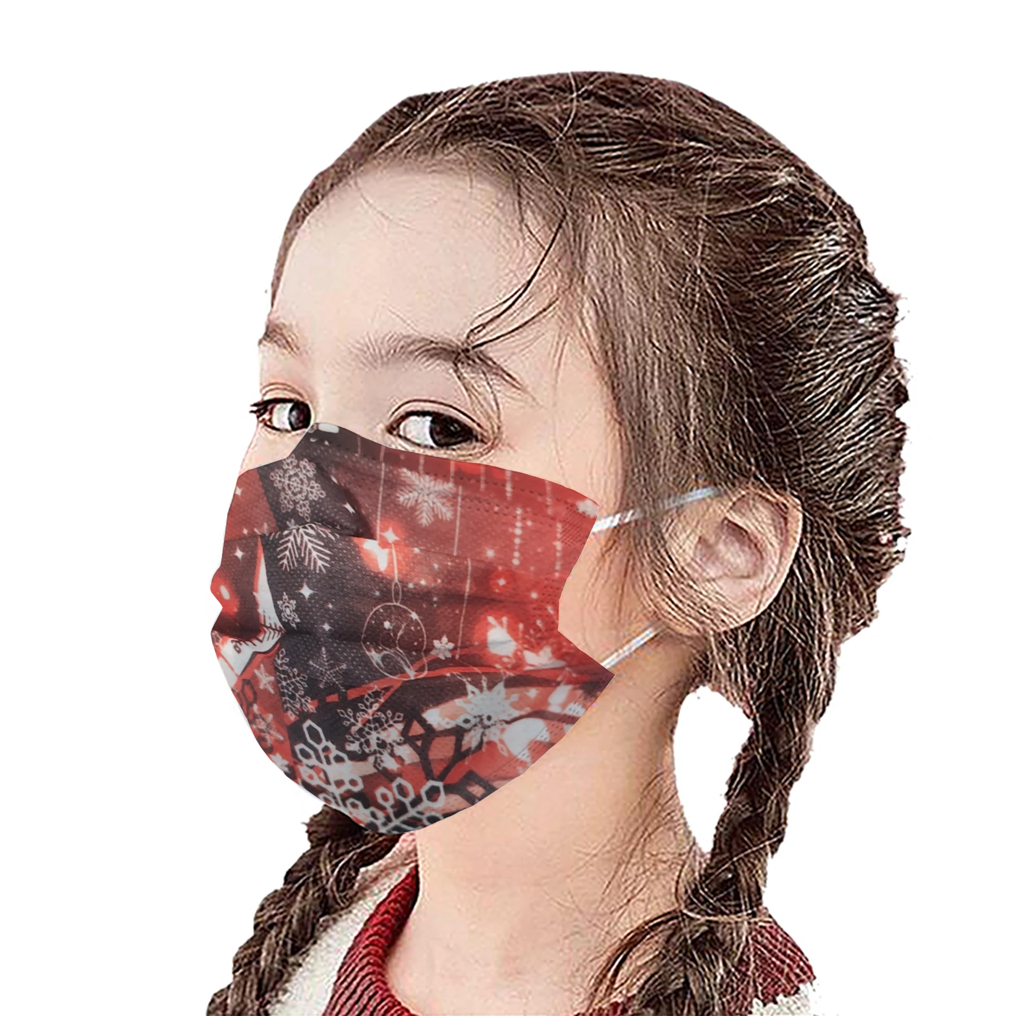 CE EN14683 Заказные одноразовые 3ply маска для лица удобная обувь из дышащего материала для девочек, одежда подходящая для детей обоего пола Детские маска для детей От 2 до 6 лет