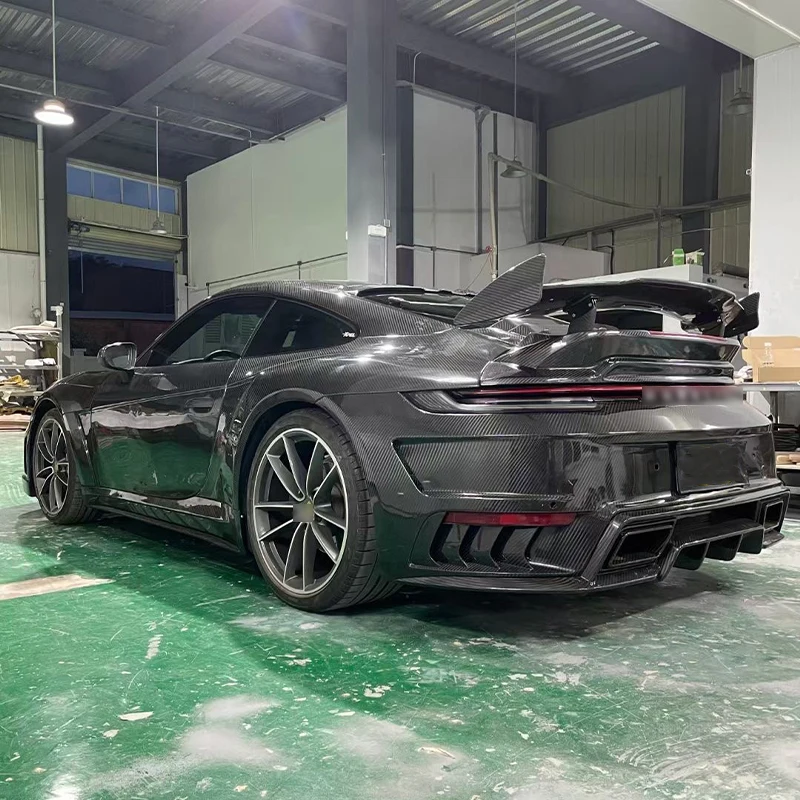 full set dry carbon fiber bodykit for Porsche 911 992 GTR body kit with hood bumper side skirt door wing