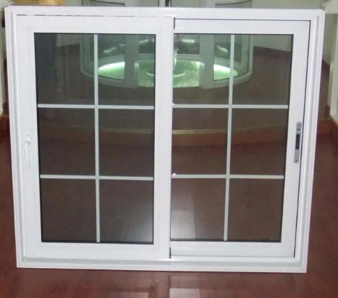 Sound proof Reflective roof replacement hurricane impact Safety glass Pull up 36 x 48 sliding window with security grill bars