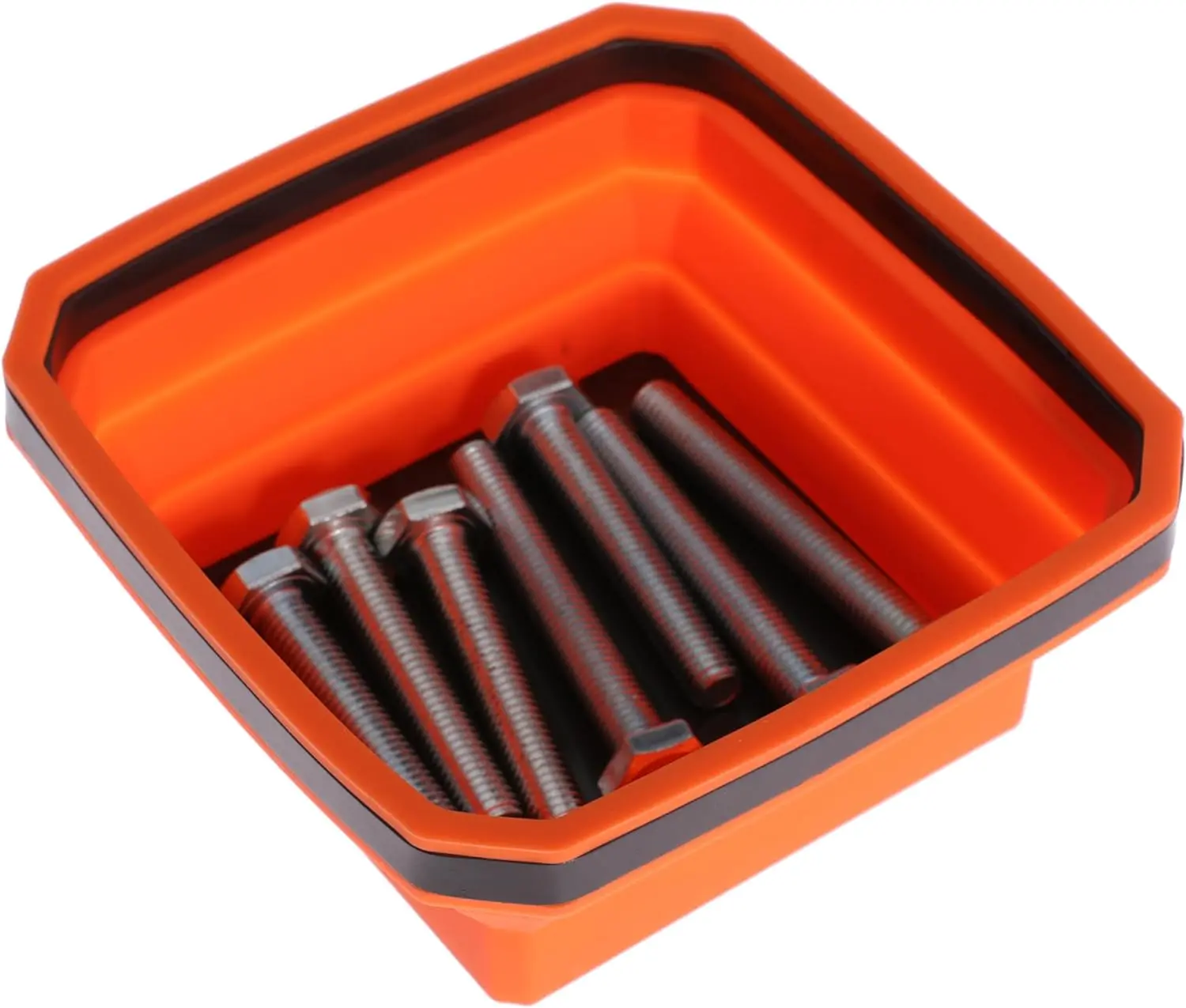 141120 Collapsible Magnetic Parts Tray Set 4-piece, Insulating silicone, Dual-sided Thickened Rare Earth Magnetic Base
