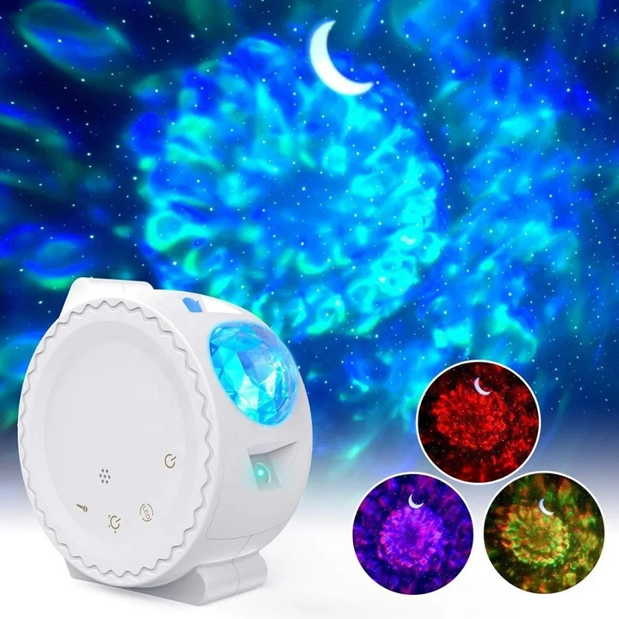
Bed Light Led Lamp Luminous Sound Sensor Music Control Star Moon Colorful Ocean Custom Kids Baby Night Lights 
