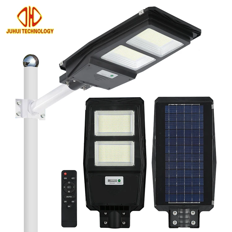 High Lumens Waterproof Ip67 Outdoor 100w 200w 300w All In One Solar Street Led Lamp