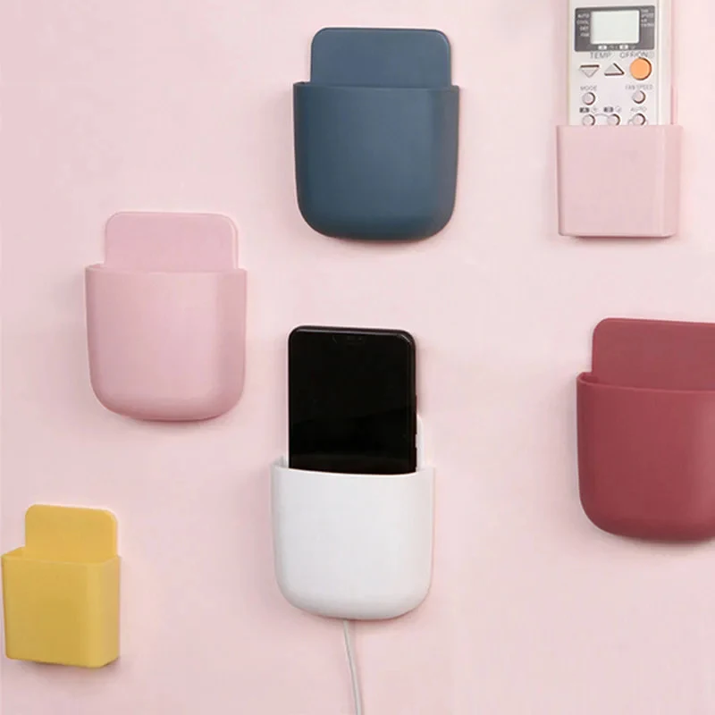 Makeup brush storage desk storage wall hanging phone easy to take pen post it punch free recharge remote Makeup brush storage