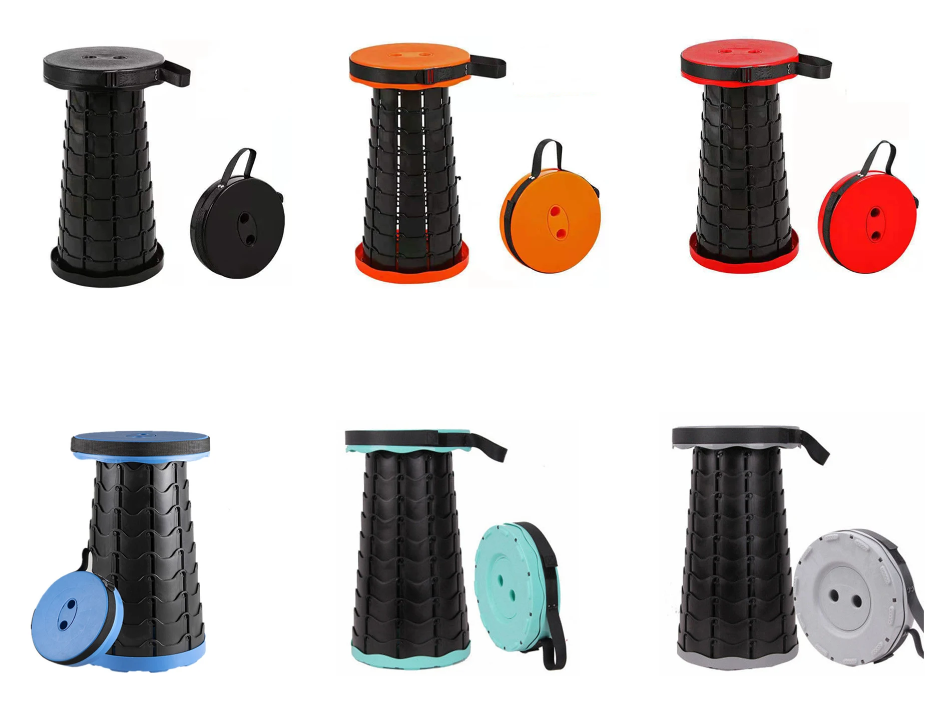 New style outdoor camping retractable telescopic folding stool beach chair foldable for fishing and beach