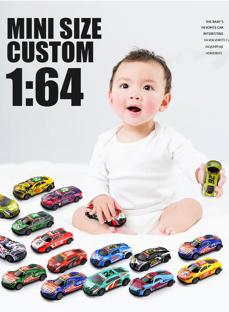 Cheapest Alloy Mini Diecast Toy Vehicles Play Game Model Hot Children Wheels Friction Toy Vehicle Car Set