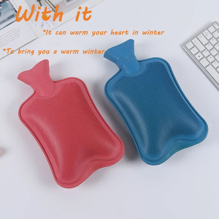 ShenZhen Manufacturing 2022 Year Hot SaleHot Water Bottle Large 1000ml Warm Water Bag Waist With Cover Hot Water Bottles Rubber