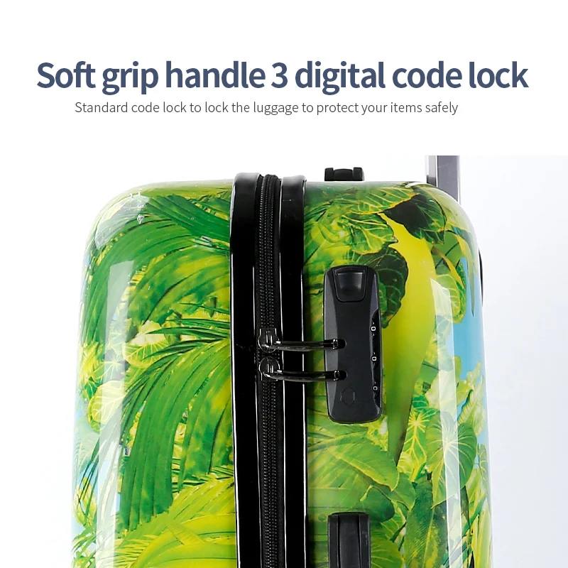 Чемодан на колесиках с индивидуальным принтом, 6 шт., другие сумки для багажа и путешествий, модные наборы чемоданов на колесиках