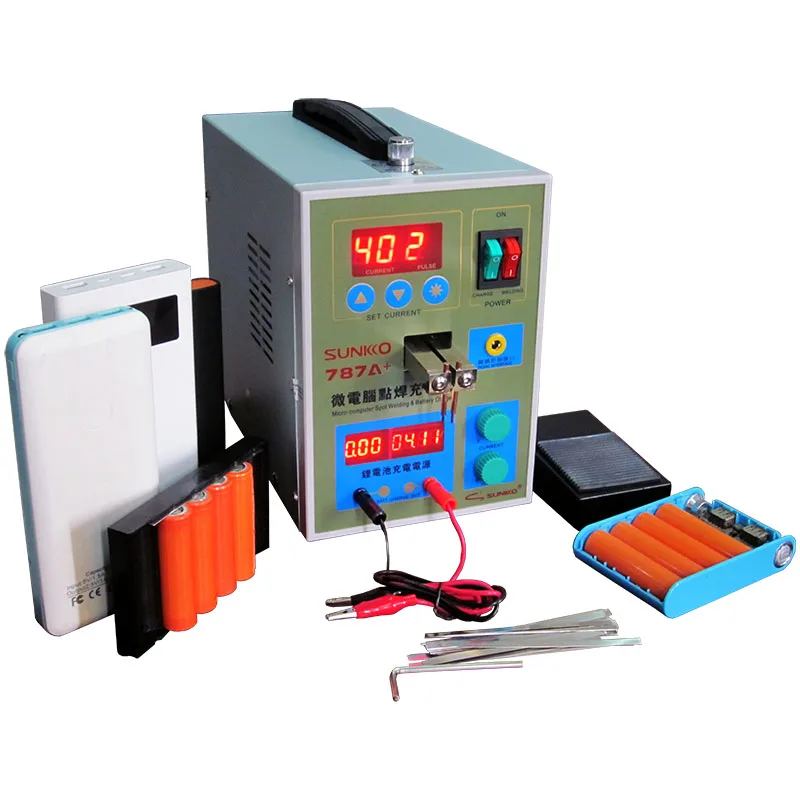 787A+ LED Pulse Battery Spot Welder 18650 micro Spot welding machine for laptops and Phone Battery Precision Welding Pedal