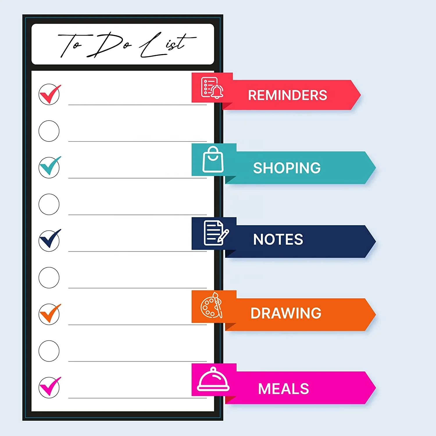Custom Magnetic Dry Erase Chore Chart Calendar White Board Monthly Weekly Planner Fridge Magnet for home office