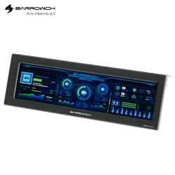 Barrowch PC Water Cooling External Expansion Display Screen TFT 8.8 Inch Computer Hardware Monitoring AIDA 64 5V ARGB FBEHD-01