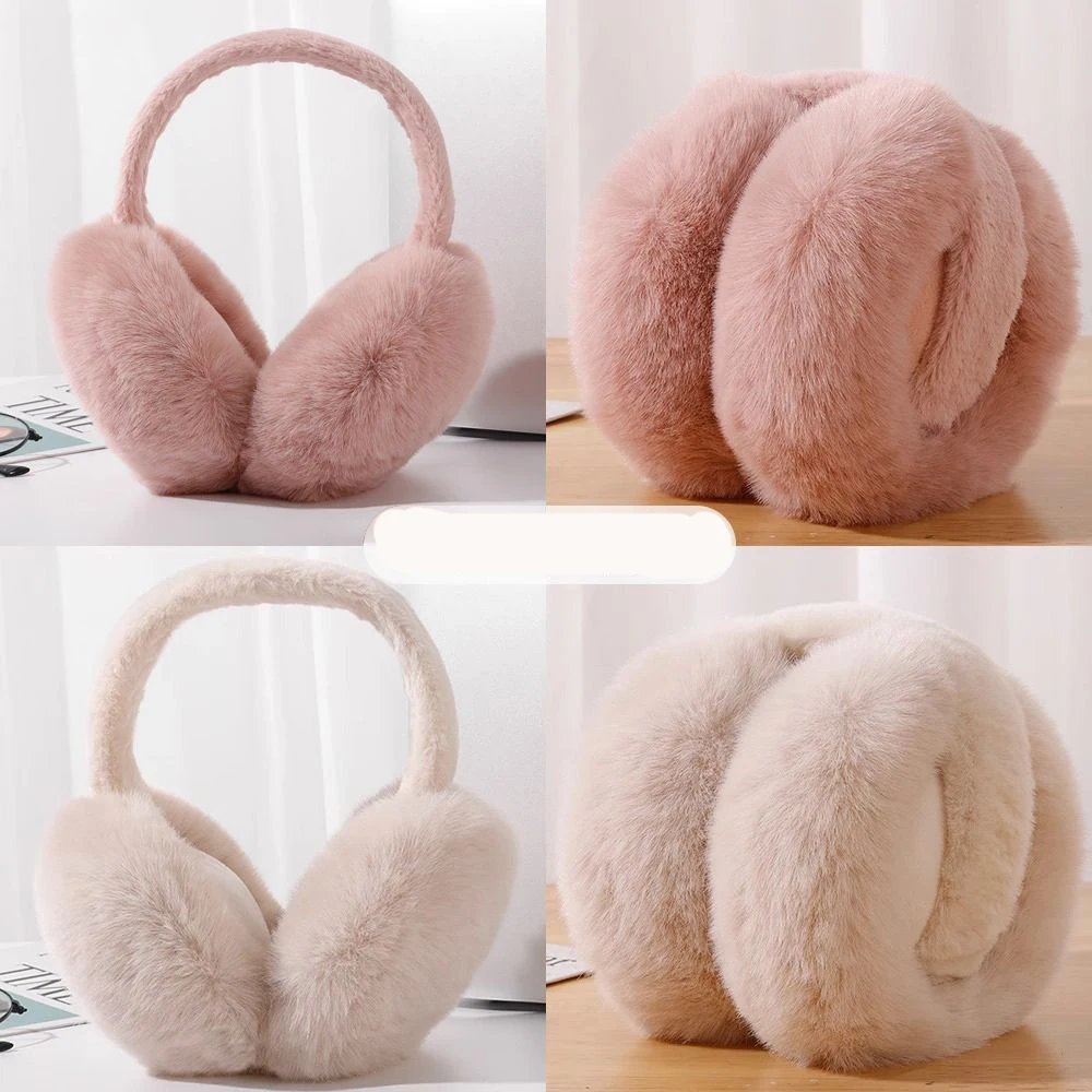 2024 New Design Outdoor Cold proof Plush Warm Ear Protection Foldable Cycling Travel Portable Women Ear Muffs Winter