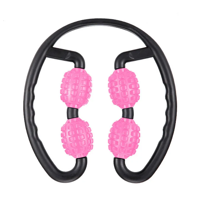 
Round Circle Yoga Massager Roller Ball Calf Clamp Leg Foam Shaft Muscle Relax Massage Stick 