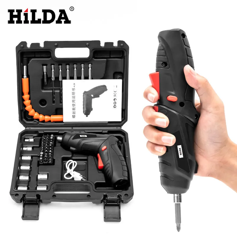 Hilda 3 6 В литий-ионный аккумулятор 45 шт. в наборе Беспроводная отвертка электрическая