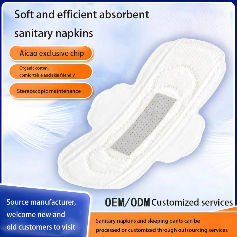 Cheap Price White Plain Dark Flower Female Sanitary Pads Lady Comfort Sanitary Pads For Girls